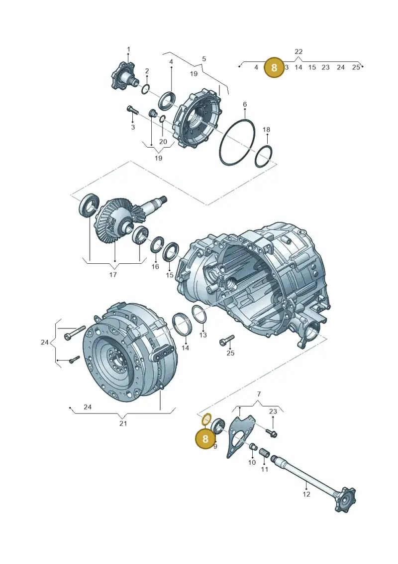 09E409297 — Audi Q8 Quattro 3,0 (2018-) diagram 859409650, position 8