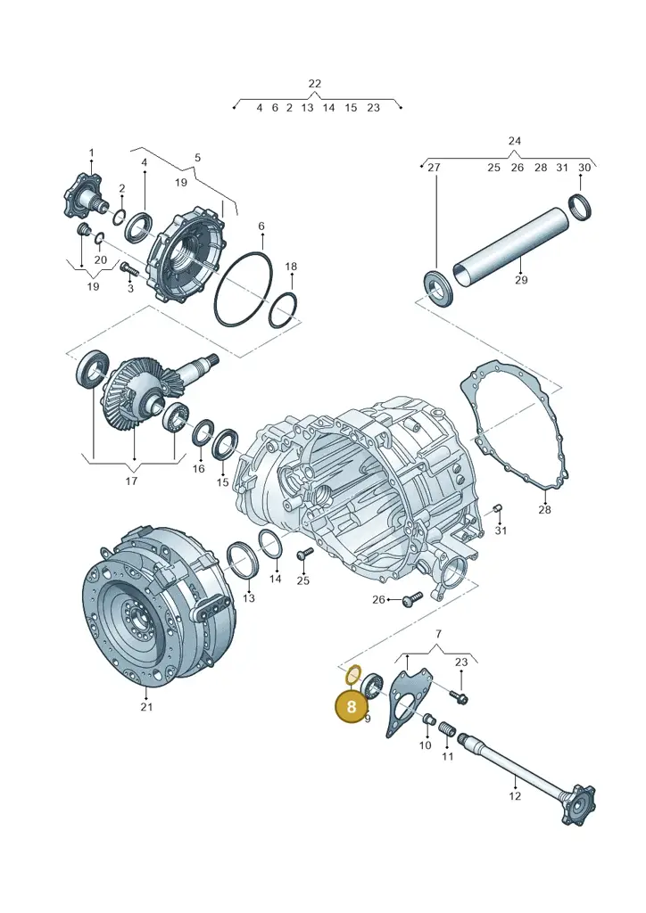 09E409297 — Audi RS6 Avant (2019-) diagram 838409600, position 8