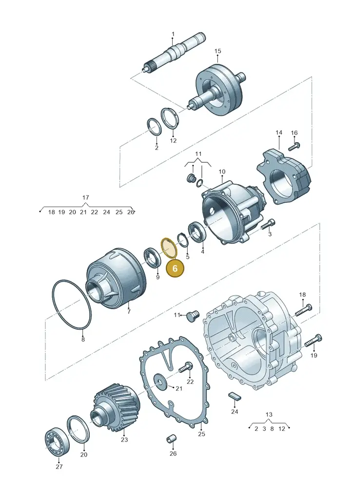 09F409297A — Audi Q8 Quattro 3,0 (2018-) diagram 696409900, position 6