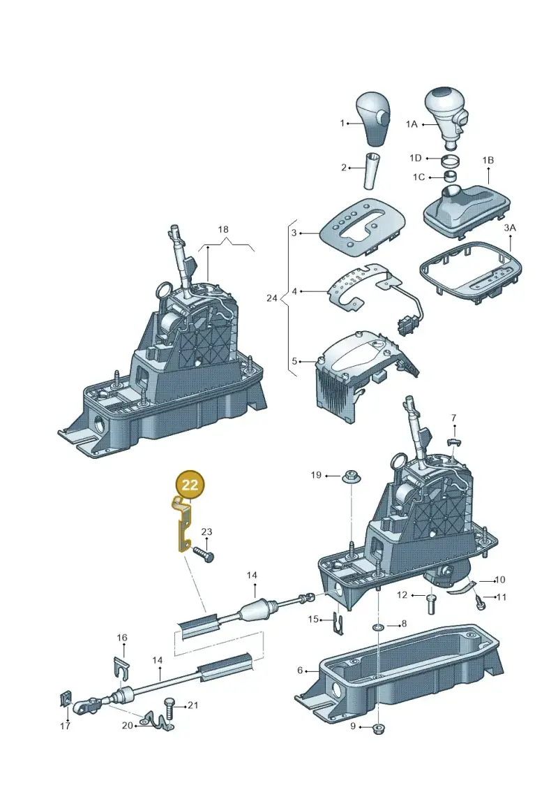 09G321447F — Audi A3 Sportback (2008-2013) diagram 412713100, position 22