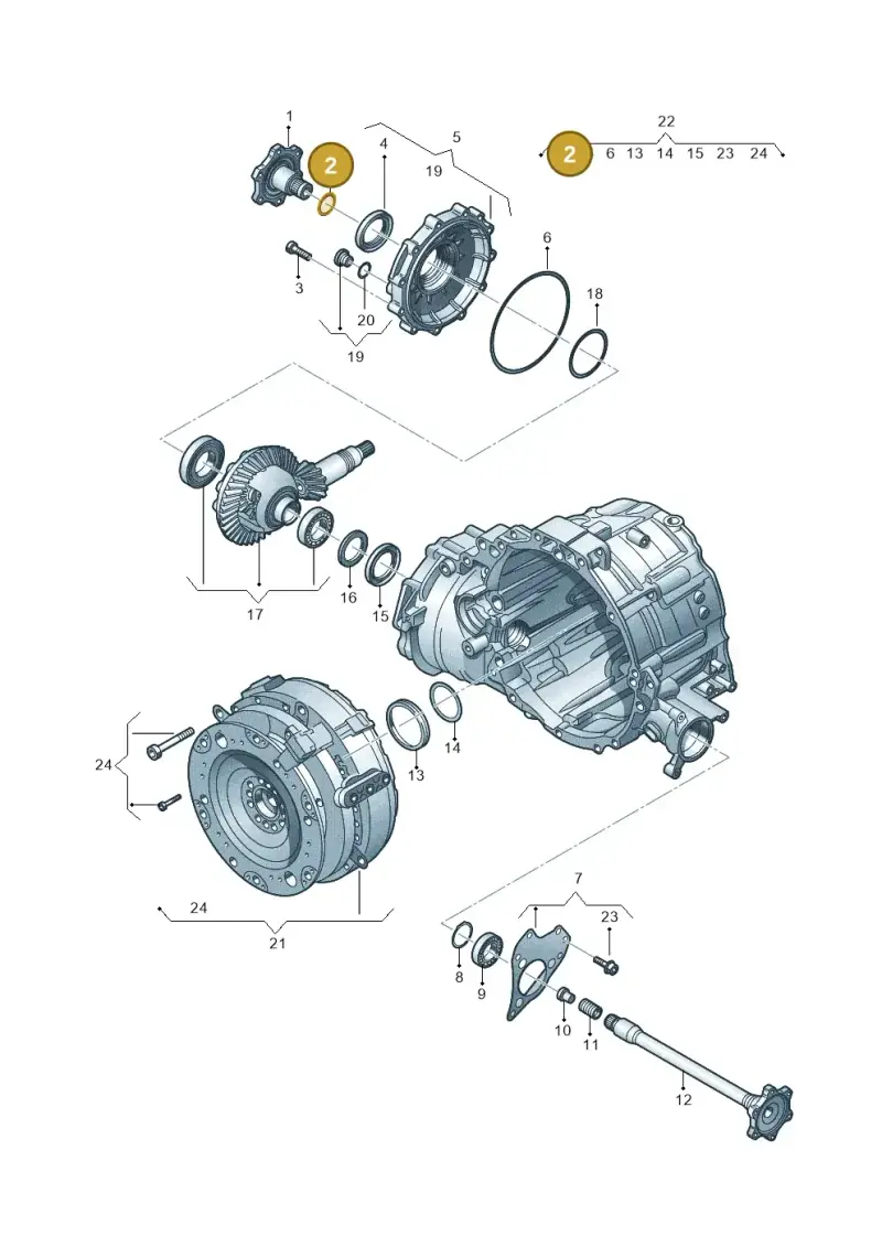 09L409297 — Audi A8L qu. 3.0 TDI (2013-2018) diagram 696409700, position 2