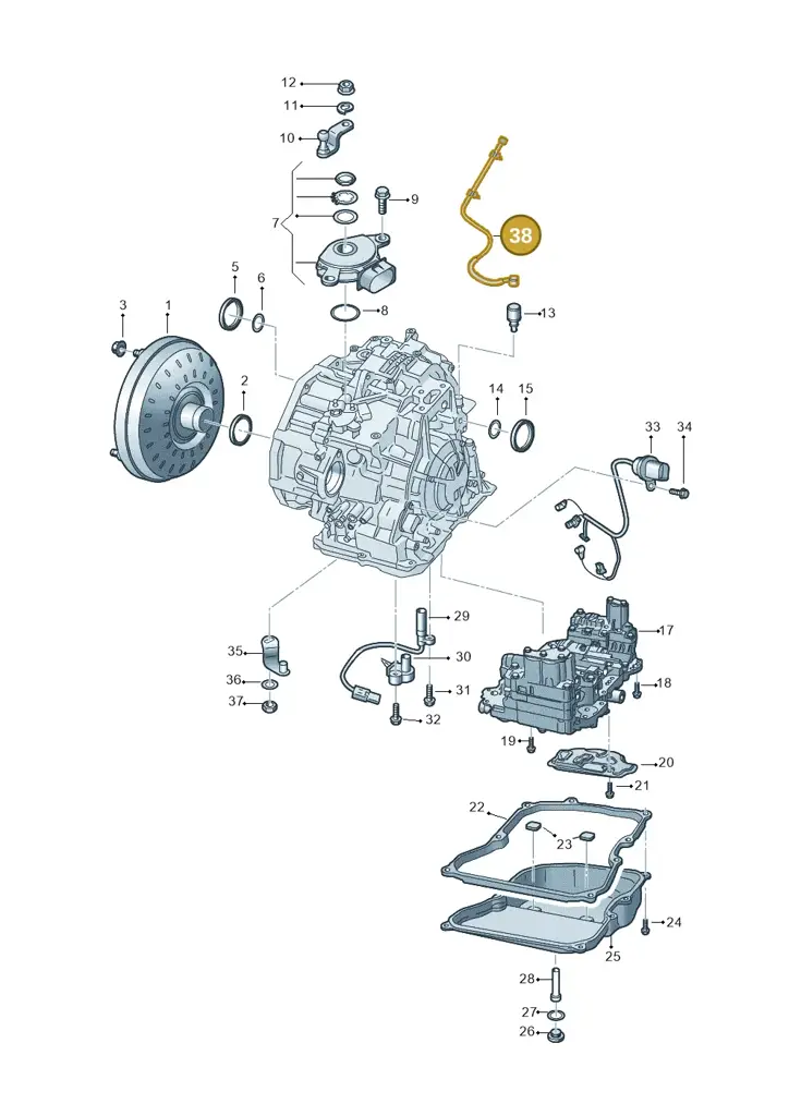 09P301472D — Audi Q3 quattro (2018-2019) diagram 829321500, position 38