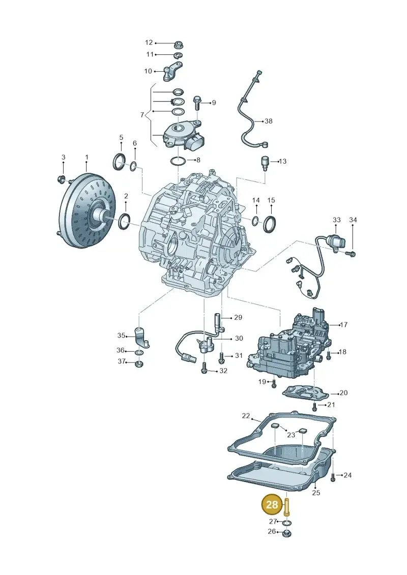 09P321363 — Audi Q3 quattro (2018-2019) diagram 829321500, position 28