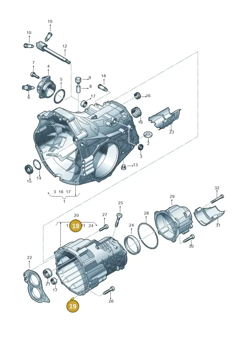 0A2301113 — Audi A6 2.7 TDI (2008-2011) diagram 454301750, position 19
