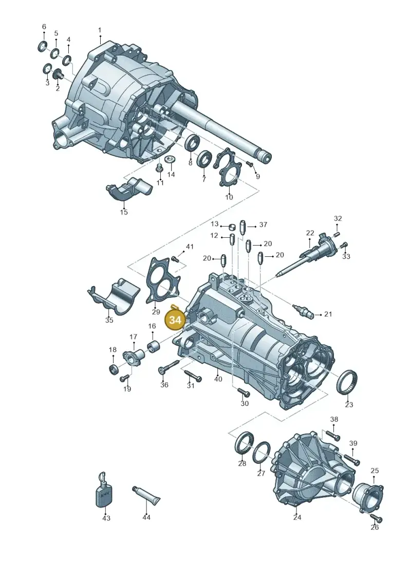 0A2301113 — Audi A5 Cabrio 2.0 (2008-2012) diagram 636301450, position 34