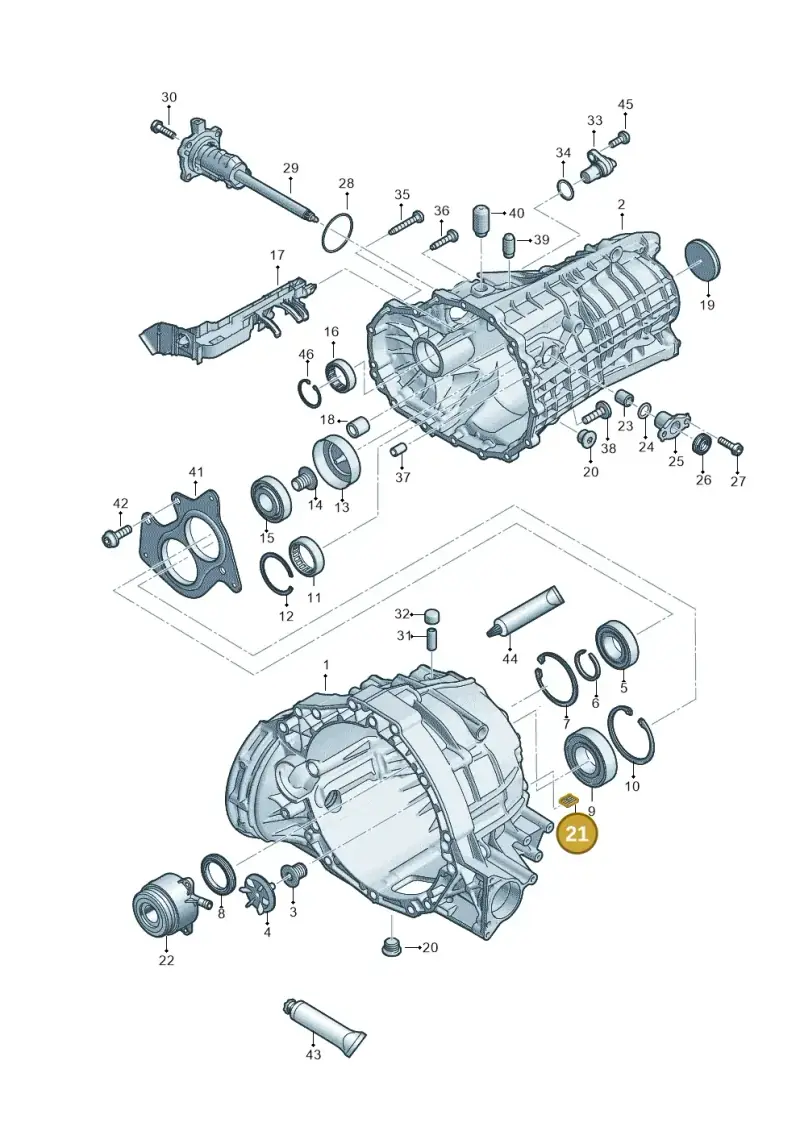 0A2301143 — Audi A4 2.0 (2015-2019) diagram 798301310, position 21