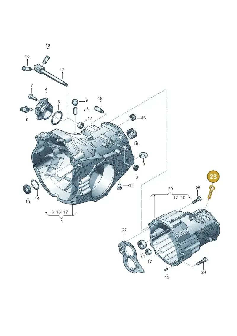 0A2311595 — Audi A6 2.7 TDI (2008-2011) diagram 448301450, position 23