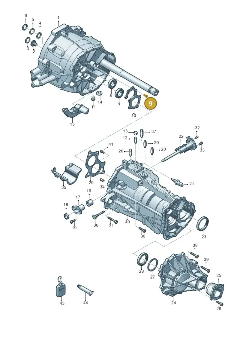 0A2326117 — Audi A5 Cabrio 2.0 (2008-2012) diagram 636301450, position 9
