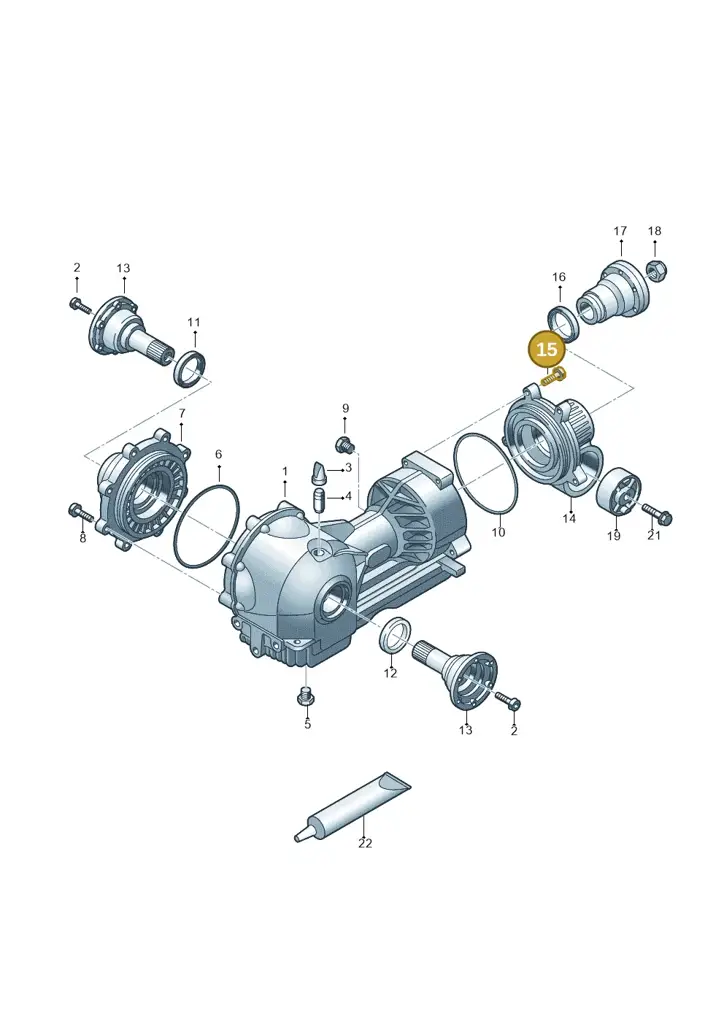 0A2326117A — Audi R8 qu. 5.2 (2012-2015) diagram 618409100, position 15