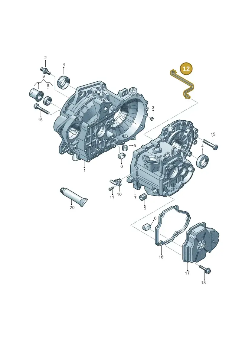 0A4301134A — Audi A3 Sportback (2016-2020) diagram 656301370, position 12