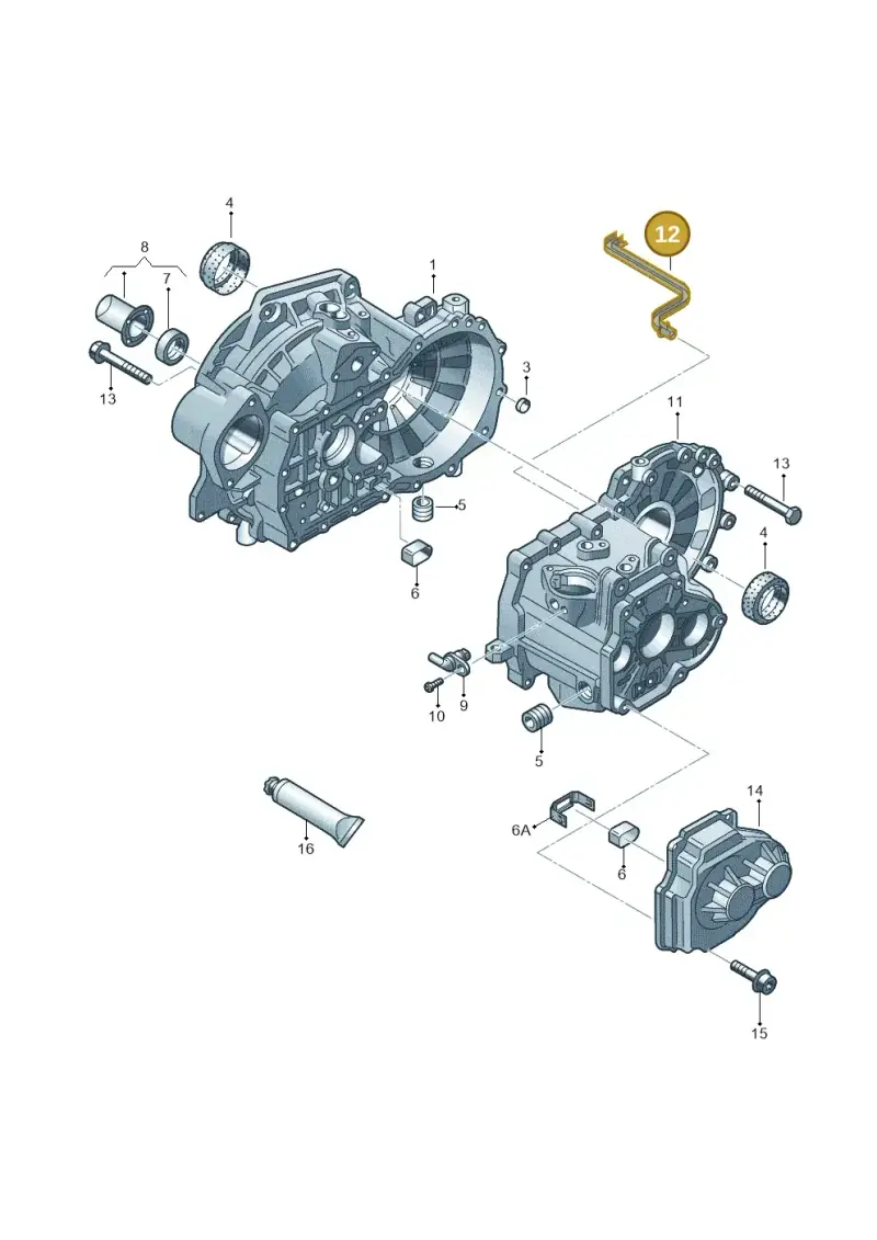 0A4301134A — Audi A1 sportback 1.0 (2018-) diagram 694301420, position 12