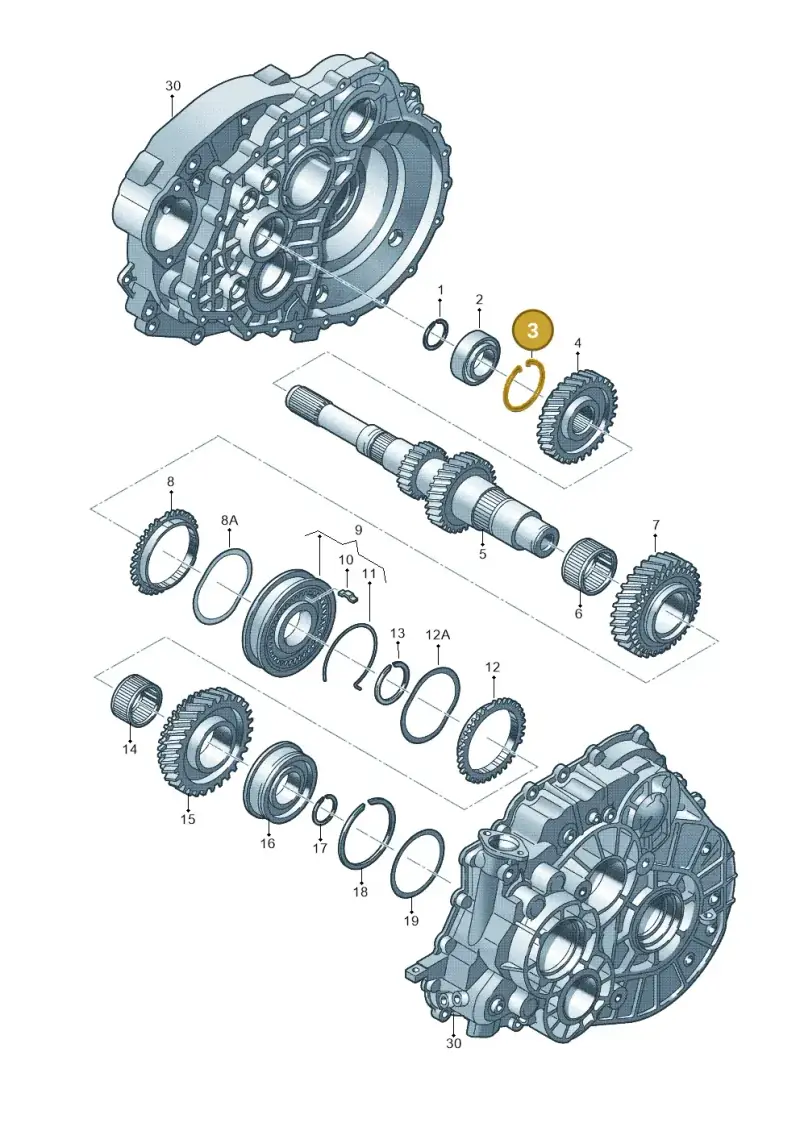 0A5311152A — Audi TTRS Plus Coupe (2009-2014) diagram 634311250, position 3