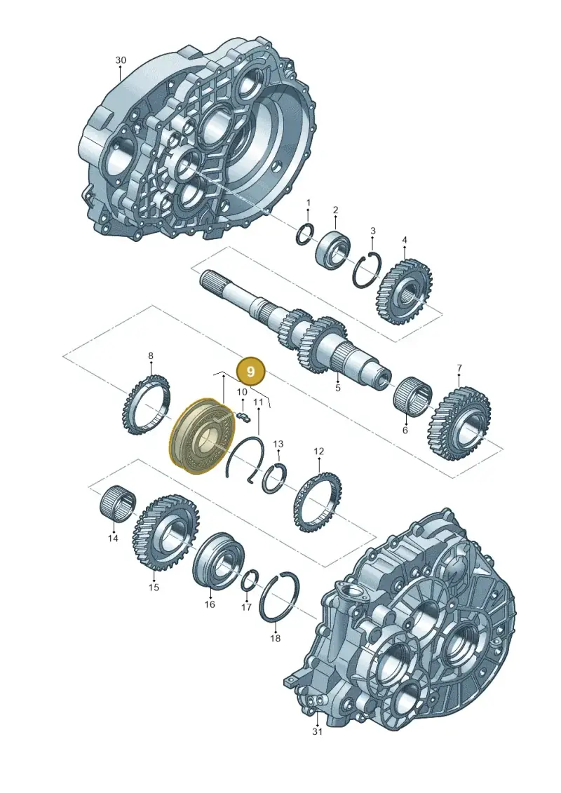 0A5311241H — Audi Q3 2.0 TDI (2014-2019) diagram 863311250, position 9