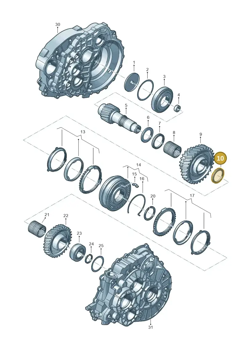 0A5311384C — Audi Q3 2.0 TDI (2014-2019) diagram 732311260, position 10