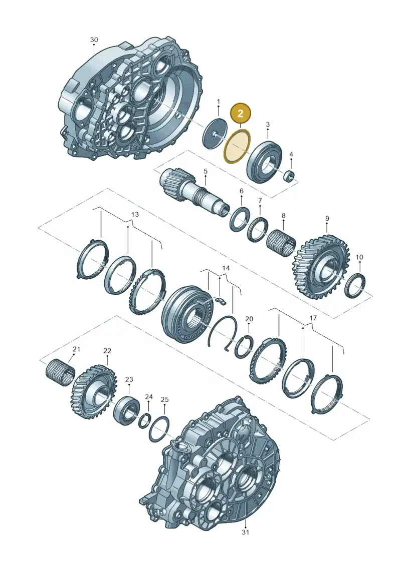 0A5398140 — Audi Q3 2.0 TDI (2014-2019) diagram 861311260, position 2