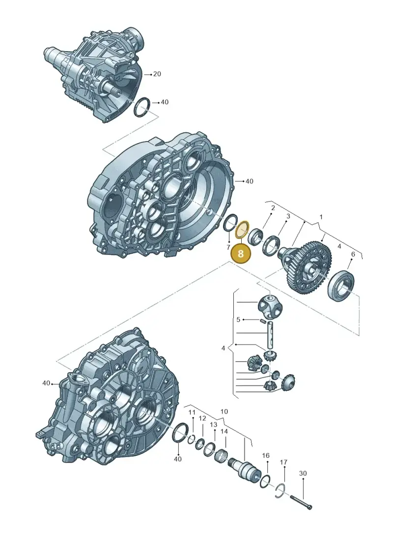 0A5498114 — Audi TTRS Plus Coupe (2009-2014) diagram 410409170, position 8