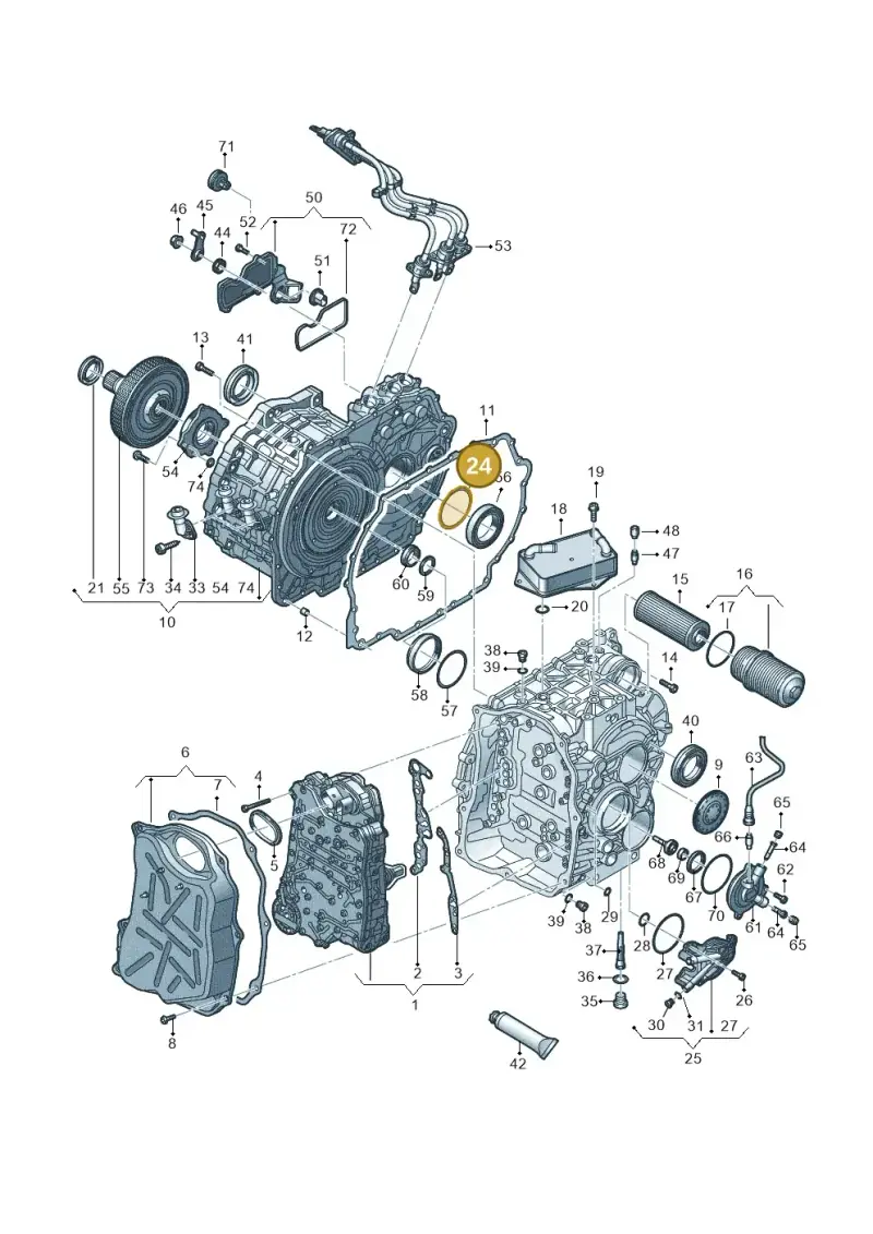0A5498114A — Audi A3 Sportback (2016-2020) diagram 745321670, position 24