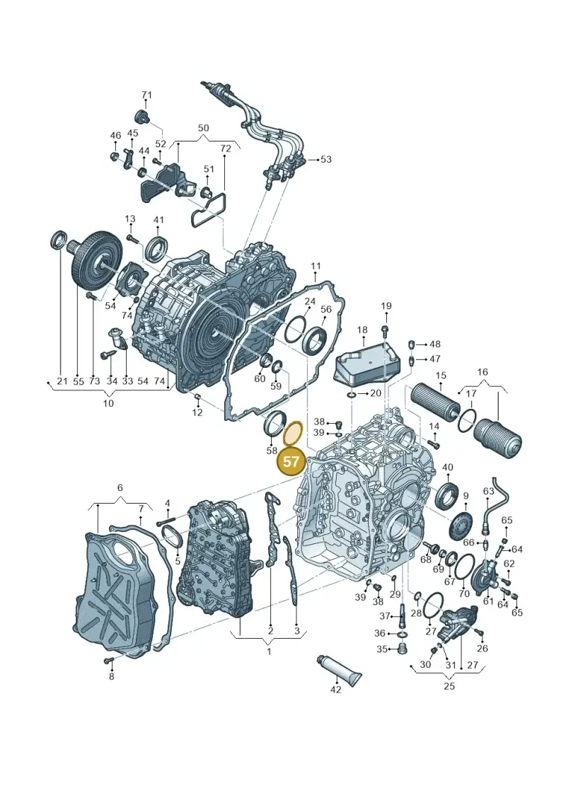 0A5498114B — Audi A3 Sportback (2016-2020) diagram 745321670, position 57