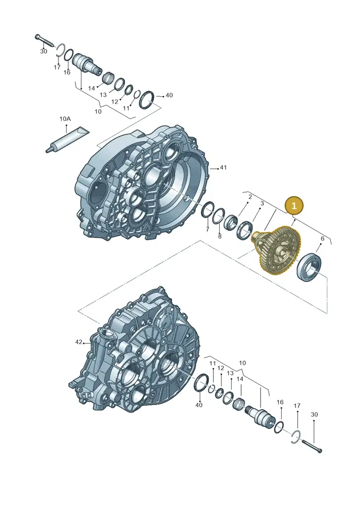 0A6409021D — Audi Q3 2.0 TDI (2014-2019) diagram 719409120, position 1