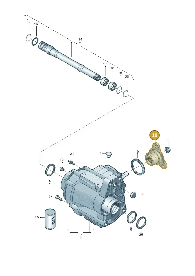 0A6409273B — Audi Q3 1.4 (2012-2016) diagram 634409600, position 10