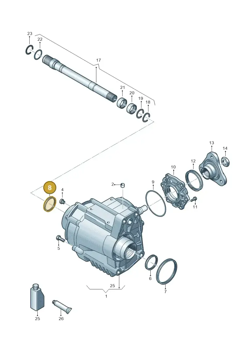 0A6409399B — Audi Q3 quattro (2018-2019) diagram 828409100, position 8
