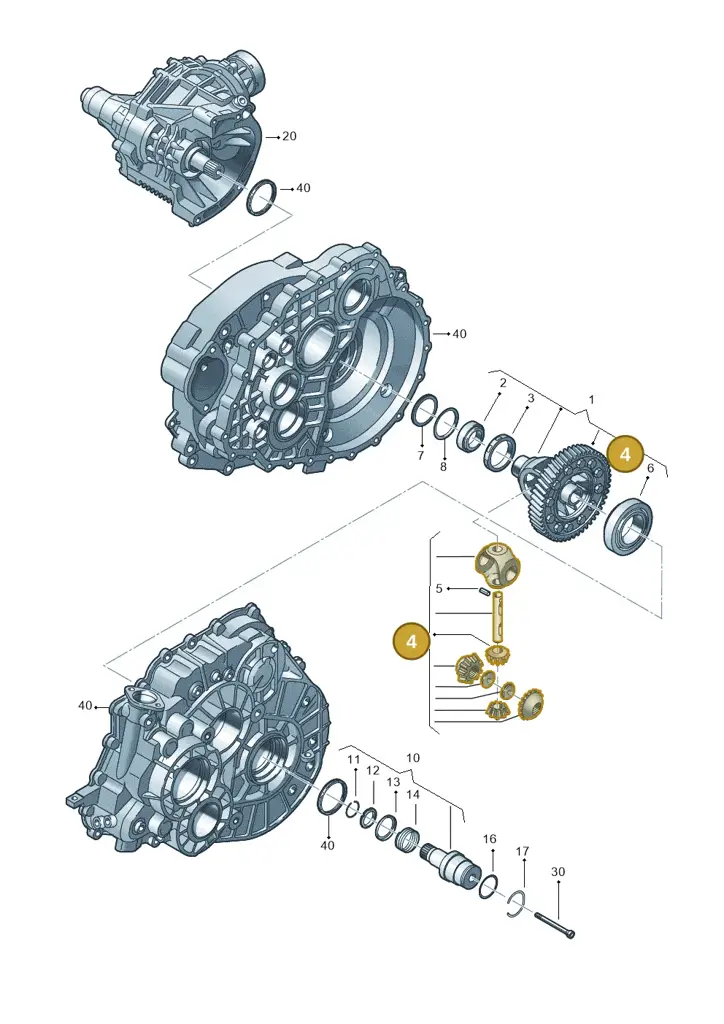 0A6498081 — Audi TTRS Plus Coupe (2009-2014) diagram 410409170, position 4