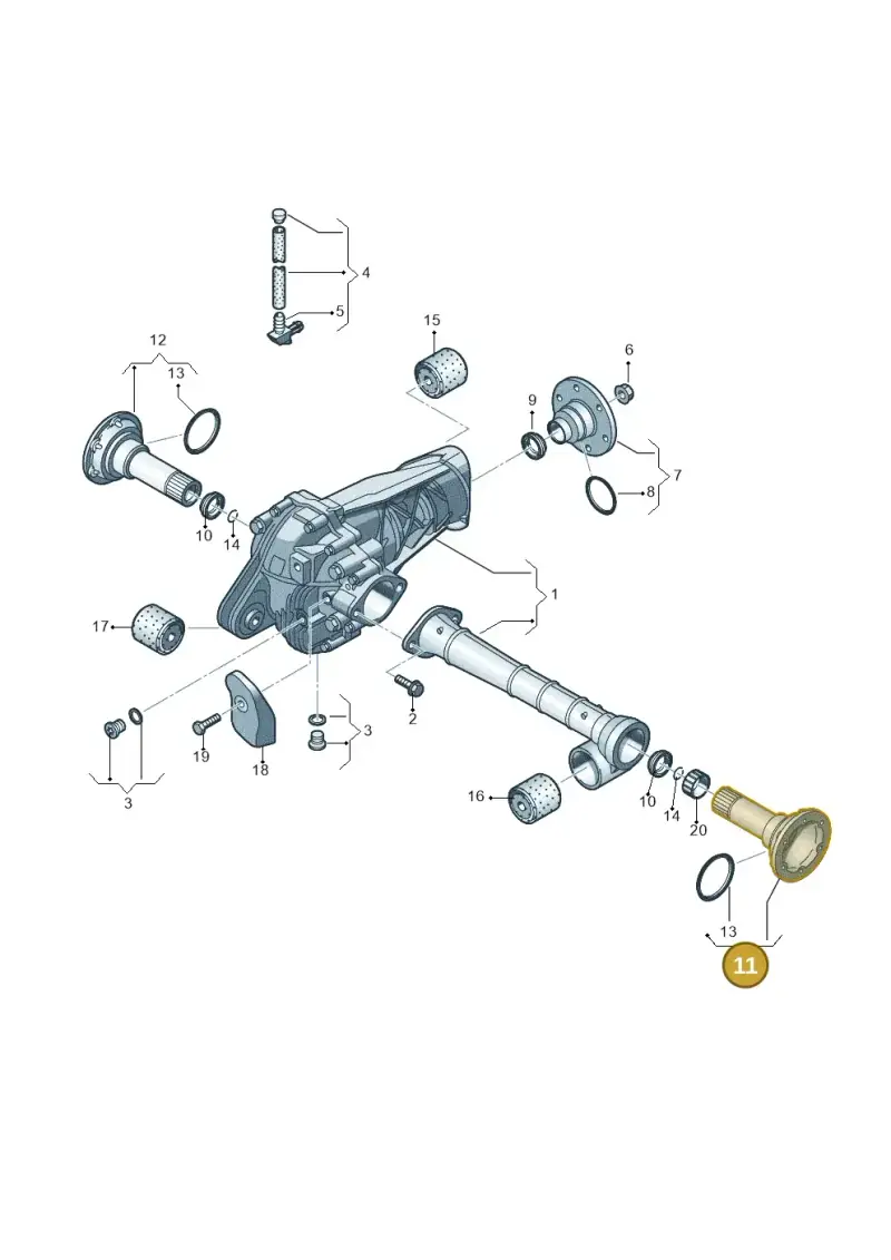 0AA409271C — Audi Q7 qu. 3.0 TDI (2009-2015) diagram 274409030, position 11