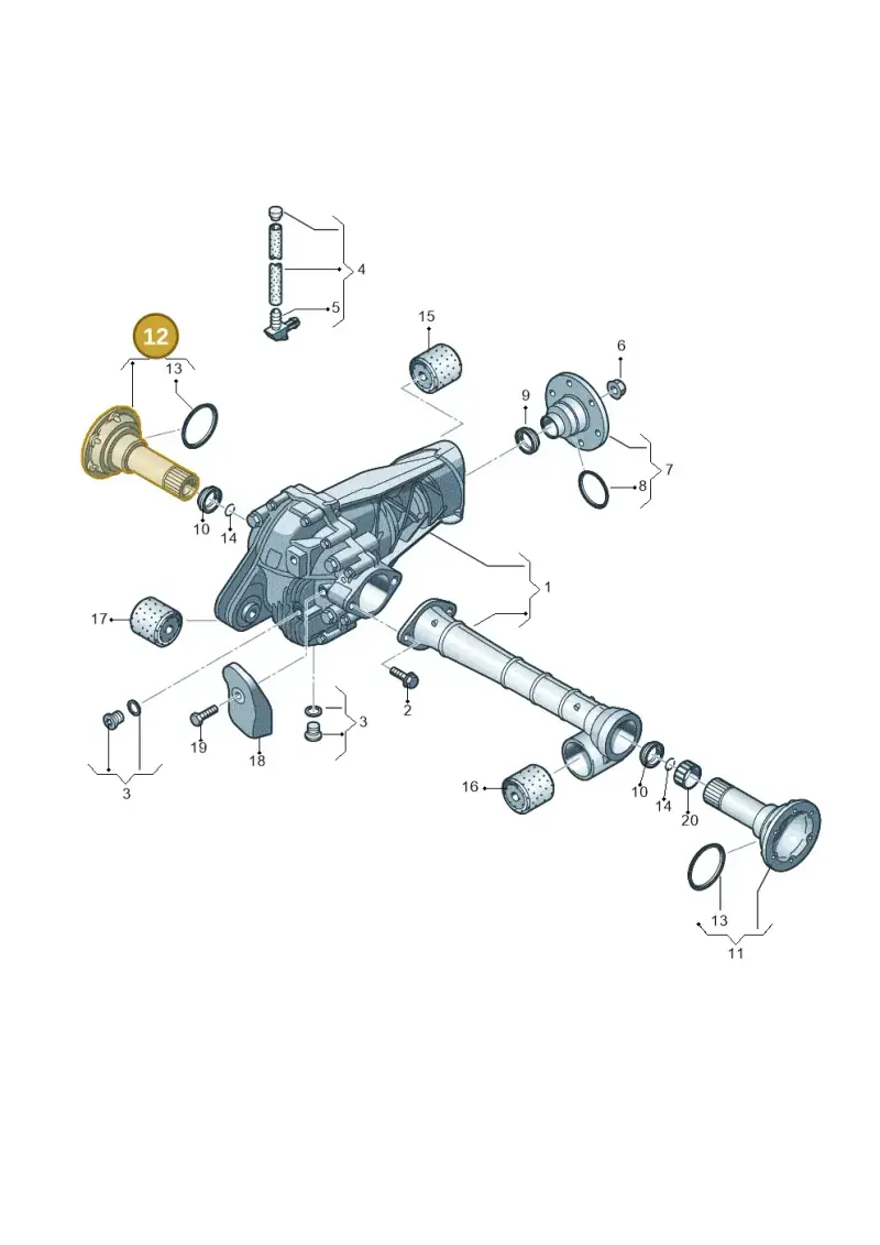 0AA409272C — Audi Q7 qu. 3.0 TDI (2009-2015) diagram 274409030, position 12