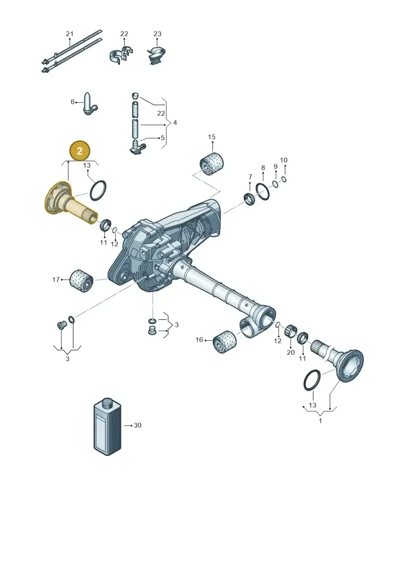 0AA409272E — Audi Q7 qu. 3.0 TDI (2009-2015) diagram 693409030, position 2