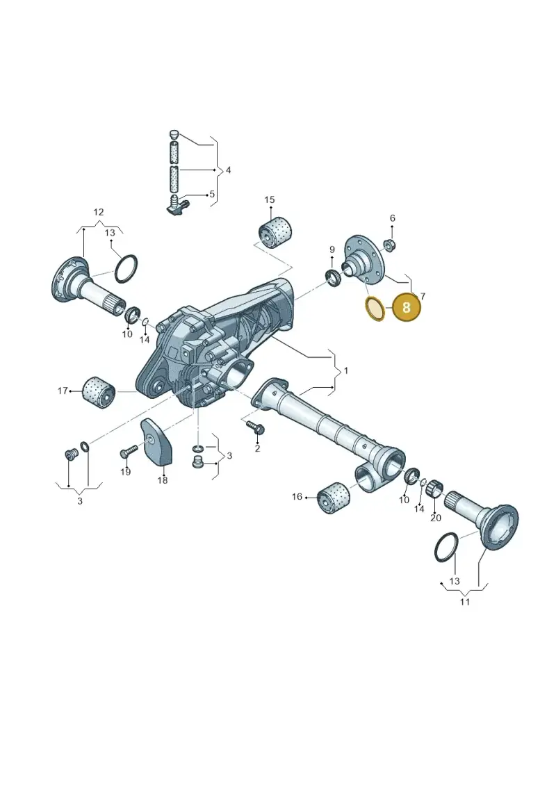 0AA409375B — Audi Q7 qu. 3.0 TDI (2009-2015) diagram 274409030, position 8