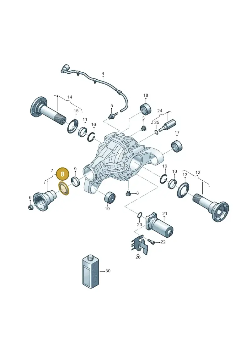 0AA409375B — Audi Q7 qu. 3.0 TDI (2009-2015) diagram 274525200, position 8