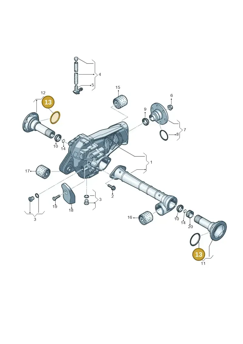0AA409375C — Audi Q7 qu. 3.0 TDI (2009-2015) diagram 274409030, position 13