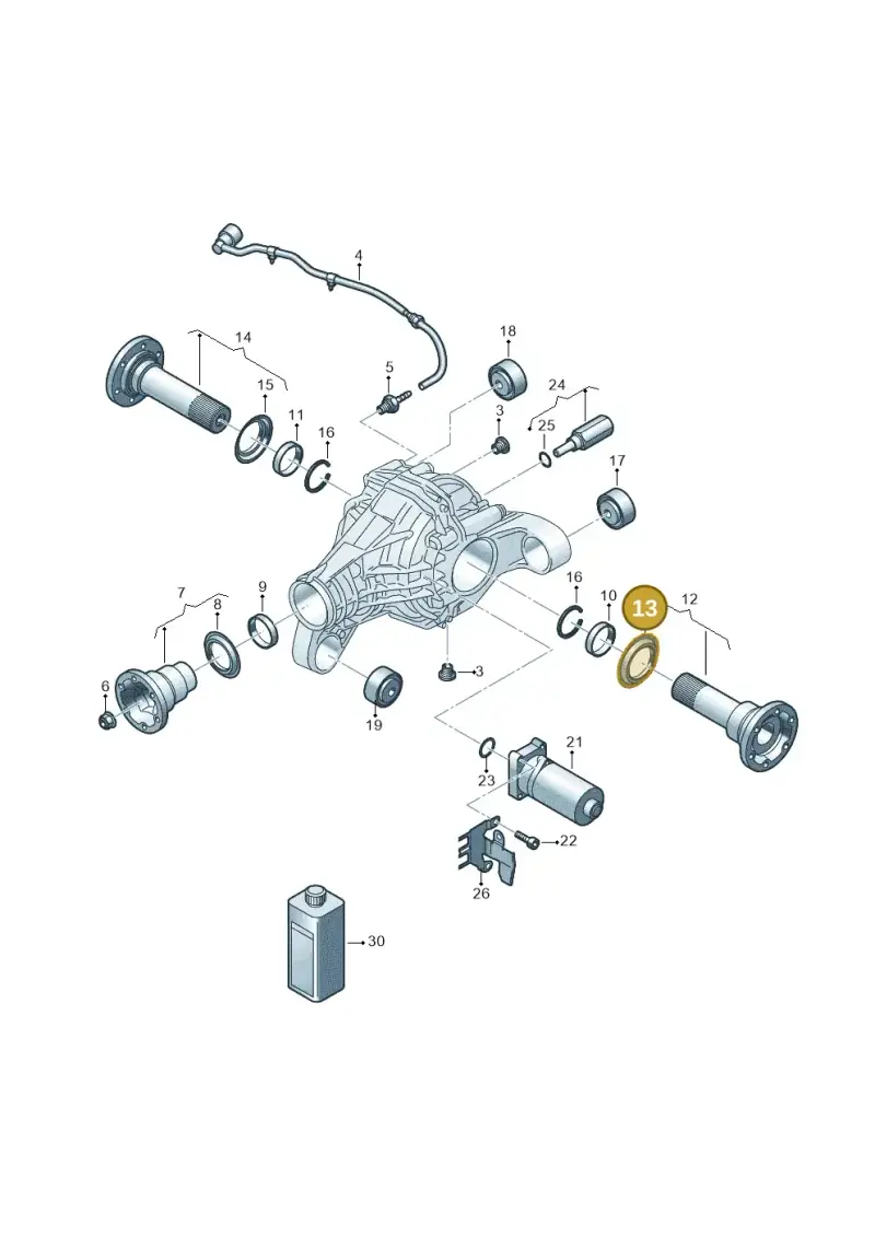 0AB525375 — Audi Q7 qu. 3.0 TDI (2009-2015) diagram 274525200, position 13