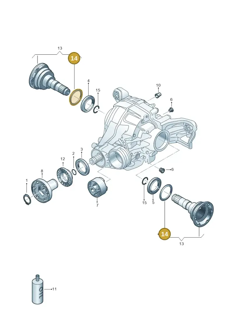 0AB525375 — Audi RS6 Avant (2019-) diagram 859525250, position 14