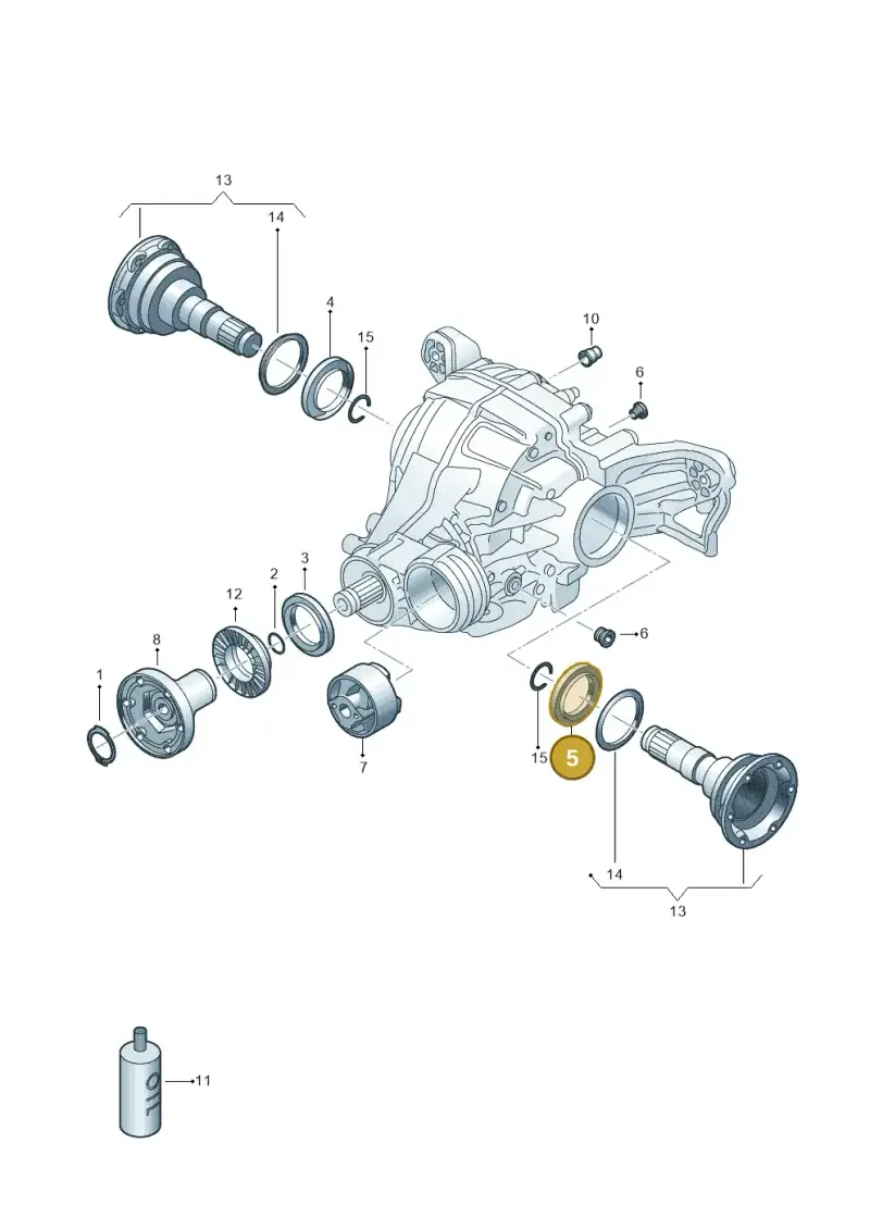 0AB525596A — Audi RS6 Avant (2019-) diagram 859525250, position 5