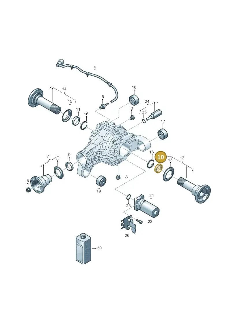 0AB525596B — Audi Q7 qu. 3.0 TDI (2009-2015) diagram 274525200, position 10