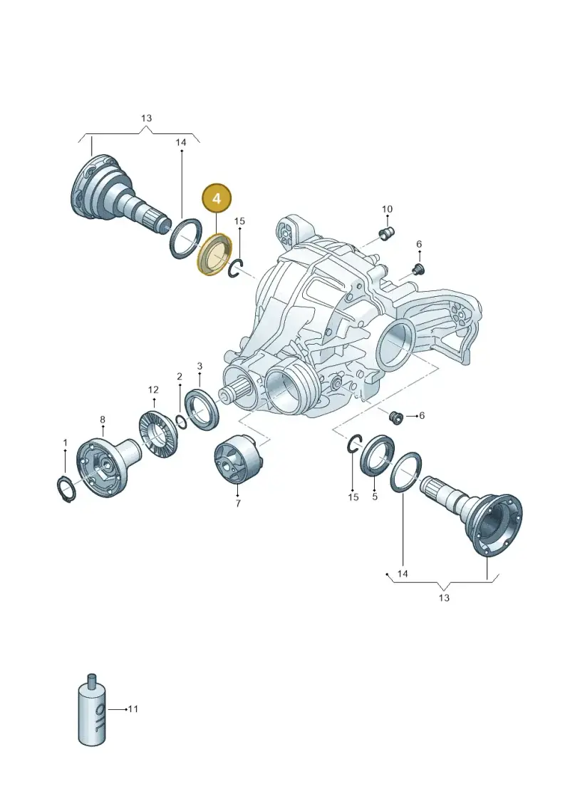 0AB525596B — Audi RS6 Avant (2019-) diagram 859525250, position 4