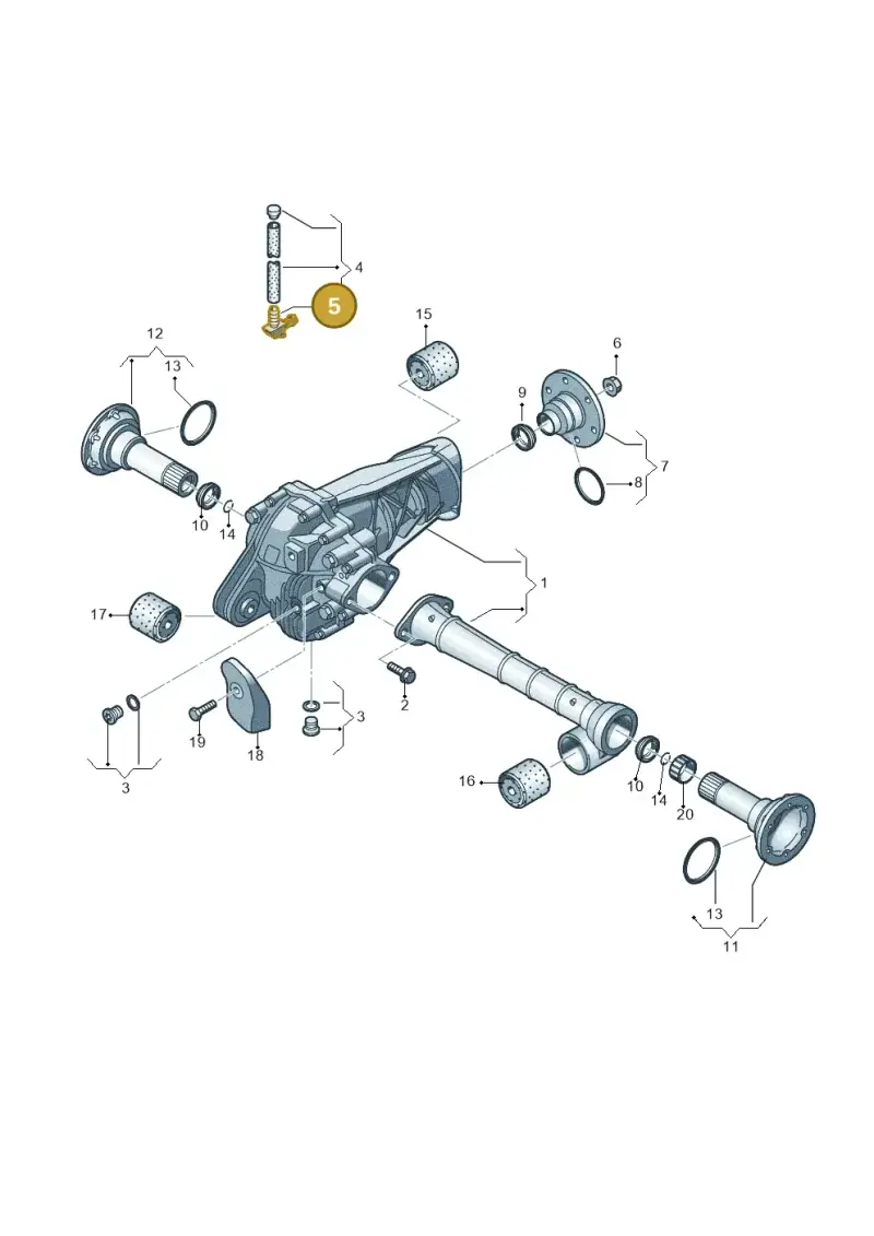 0AD301065A — Audi Q7 qu. 3.0 TDI (2009-2015) diagram 274409030, position 5