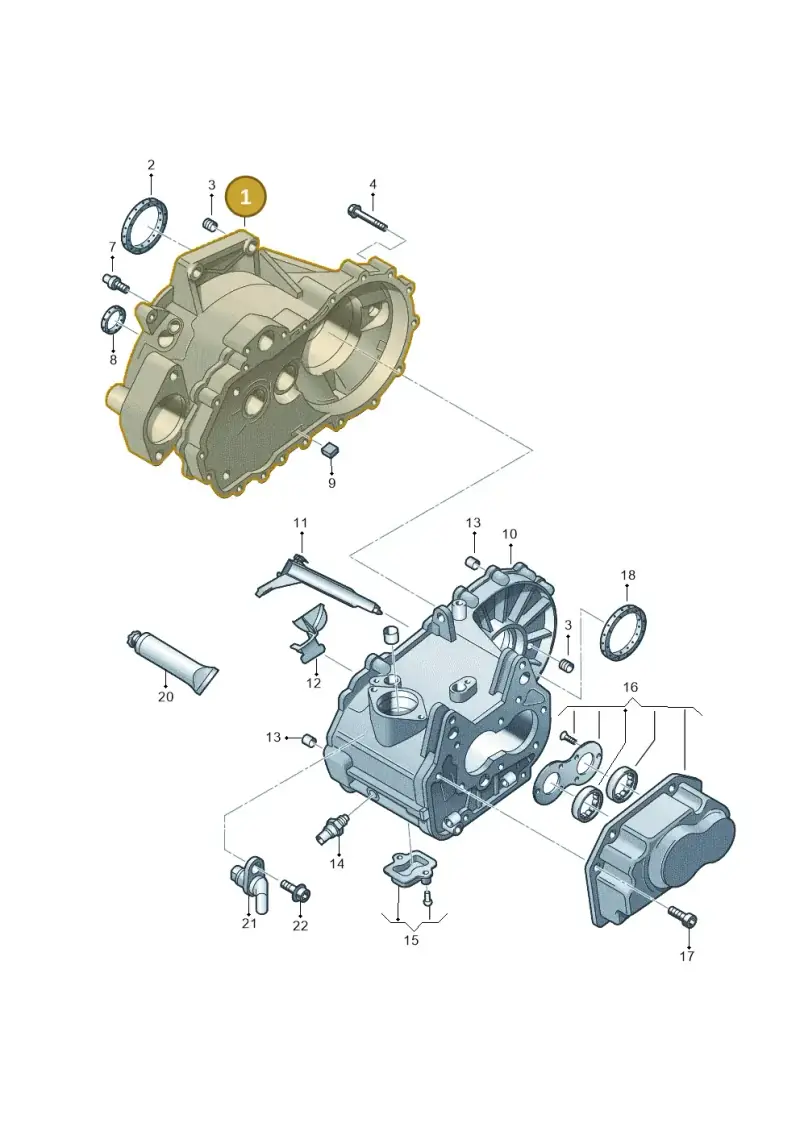 0AJ301107G — Audi A1 sportback 1.0 (2018-) diagram 746301400, position 1