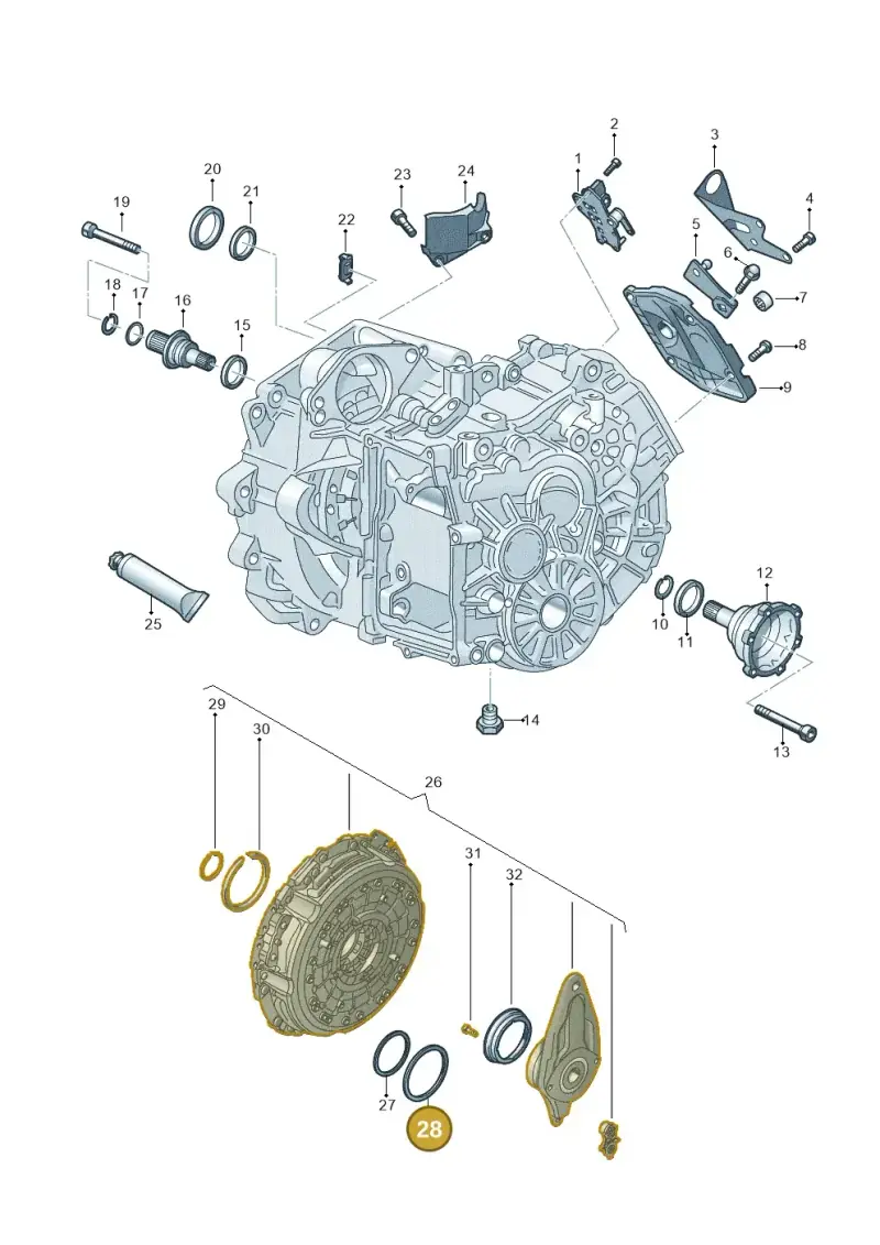 0AM141383B — Audi A3 Sportback (2019-2021) diagram 596300150, position 28