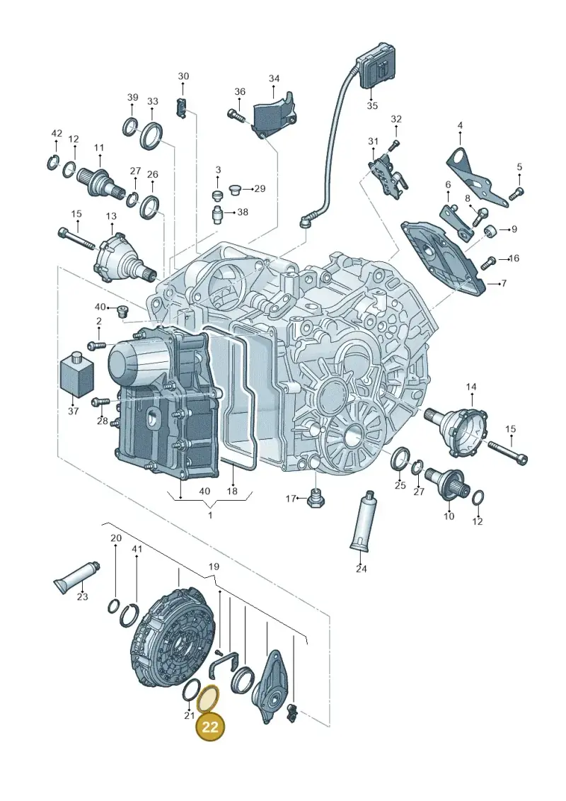 0AM141383H — Audi A1 sportback 1.0 (2018-) diagram 592321500, position 22