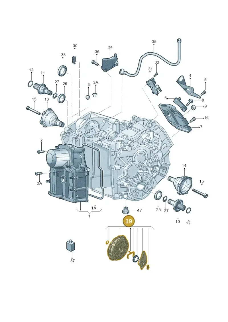 0AM198142AA — Audi A3 Sportback 1.4 (2014-) diagram 785321065, position 19