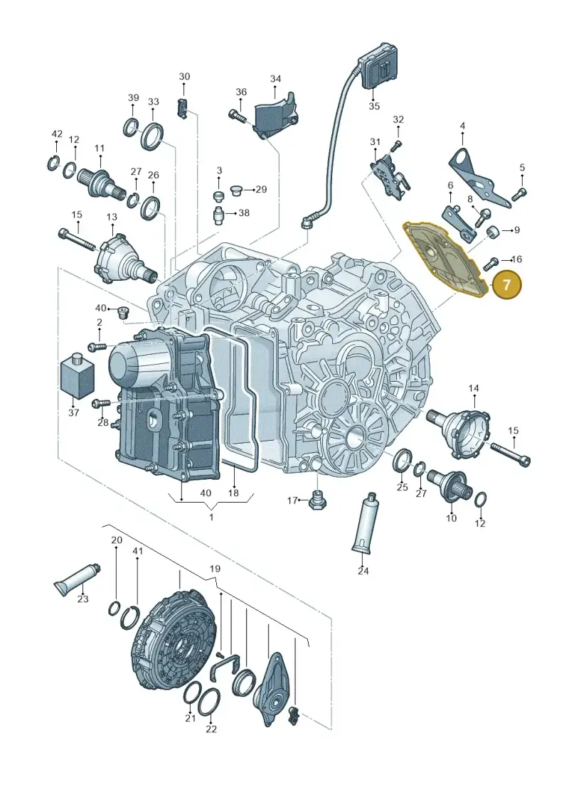 0AM321490B — Audi A1 sportback 1.0 (2018-) diagram 592321500, position 7