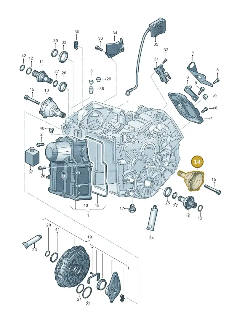 0AM409343A — Audi A1 sportback 1.0 (2018-) diagram 592321500, position 14