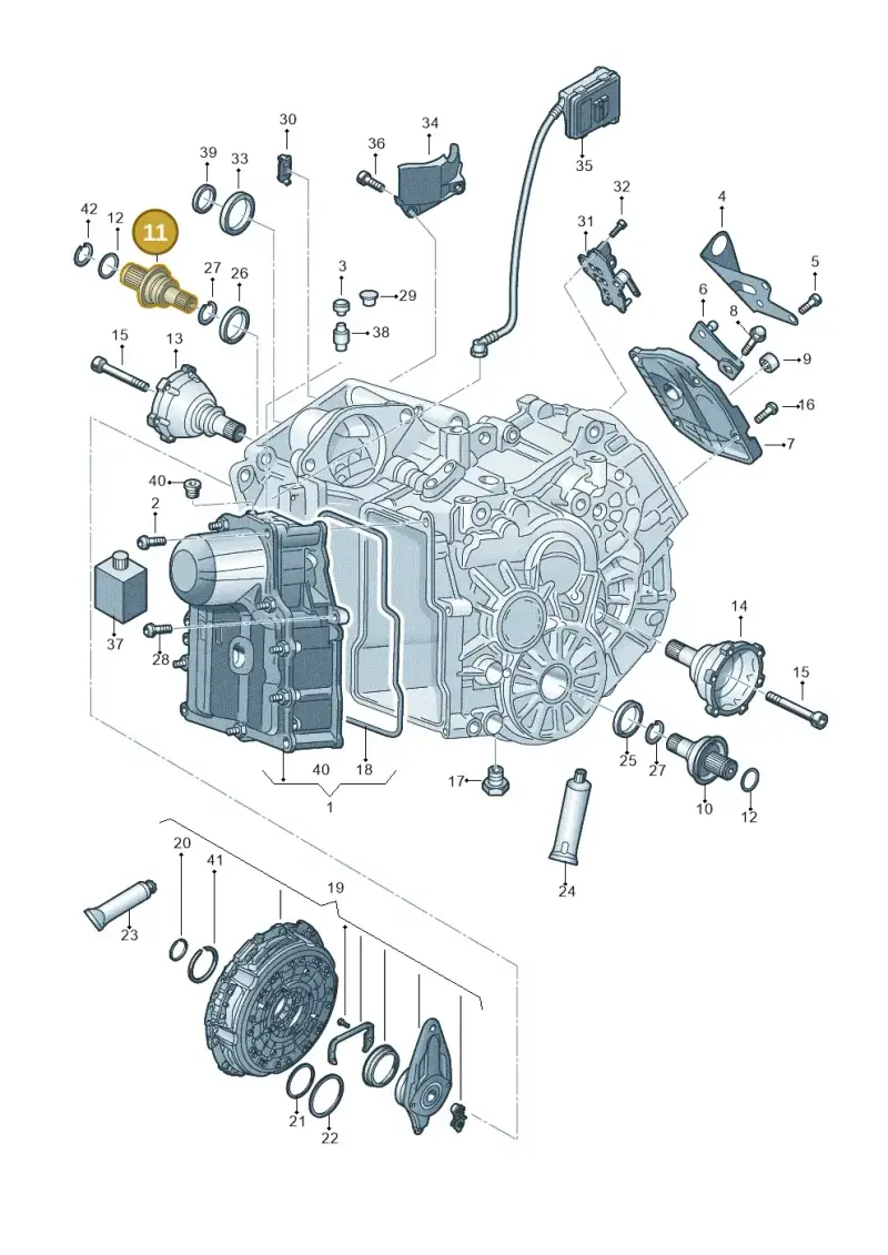 0AM409345C — Audi A1 sportback 1.0 (2018-) diagram 592321500, position 11