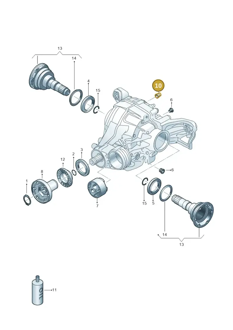 0AR525093A — Audi RS6 Avant (2019-) diagram 859525250, position 10