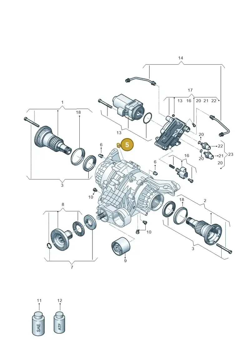 0AR525093B — Audi RS6 Avant (2019-) diagram 849500250, position 5