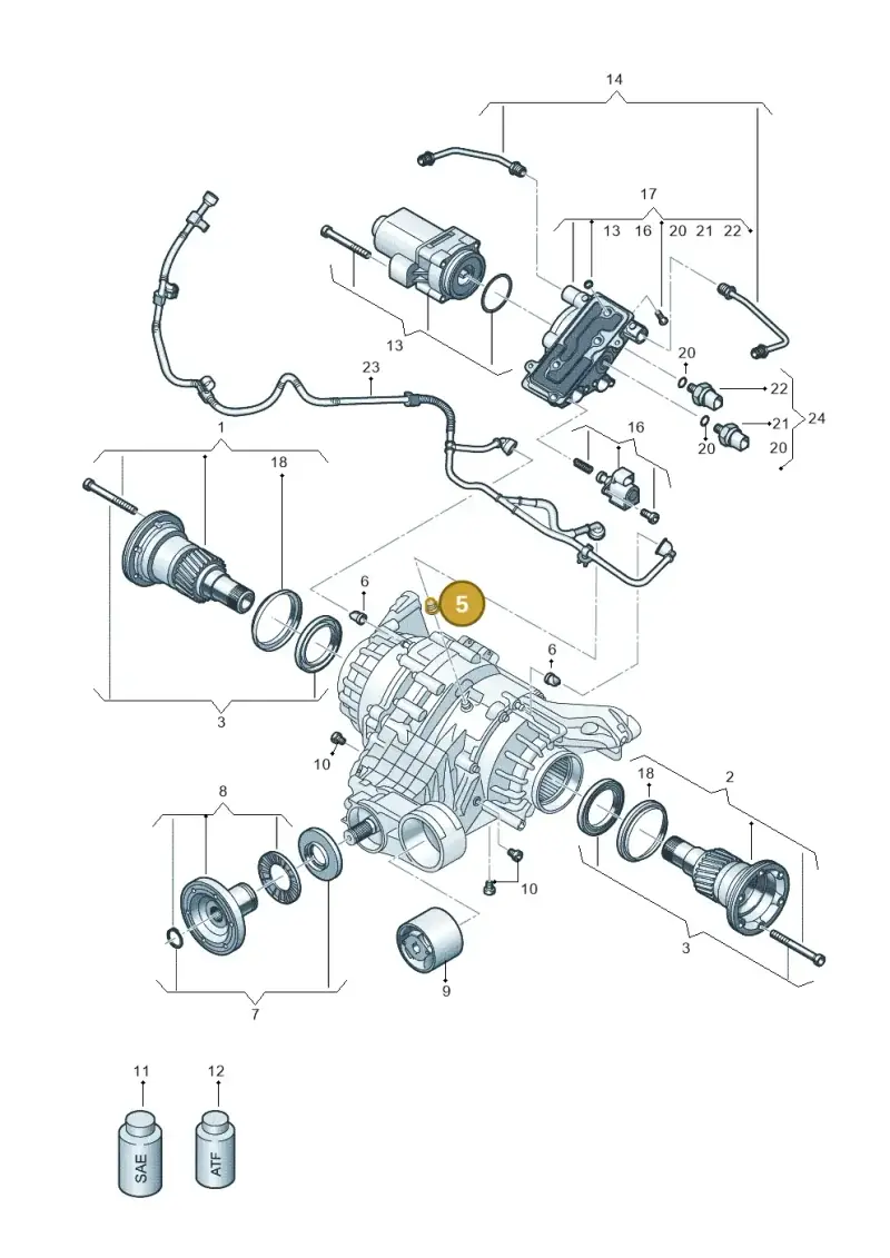 0AR525093B — Audi RS Q8 Quattro (2019-) diagram 859525032, position 5