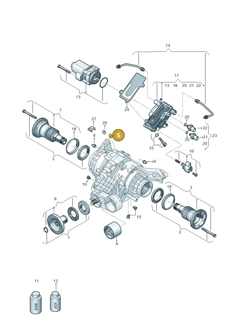 0AR525093B — Audi A5 Limo 2.0 (2024-) diagram 896525025, position 5