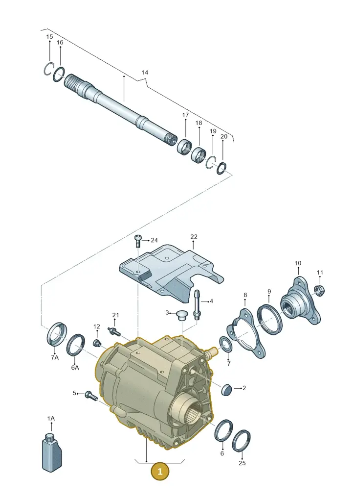 0AU409053T — Audi Q3 2.0 TDI (2014-2019) diagram 460409610, position 1